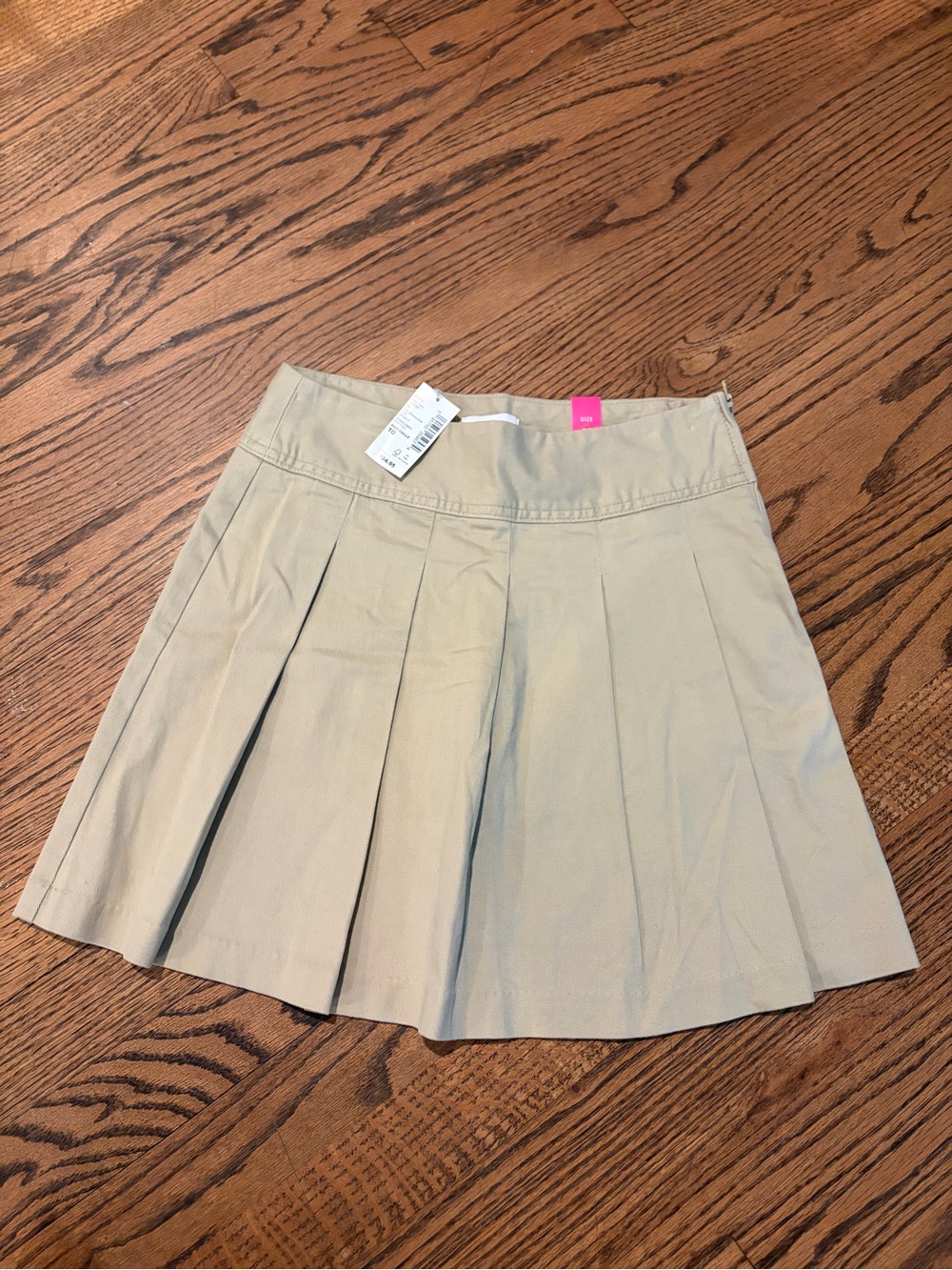 The Children's Place Khaki Pleated Skirt - Light Beige